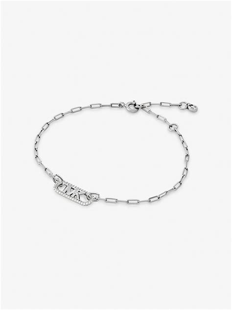 michael kors logo link bracelet|Precious Metal.